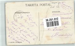 Santander 1910 Foto AK Sardinero Marke bildseitig