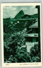 Rio de Janeiro Foto AK Blick zum Zuckerhut