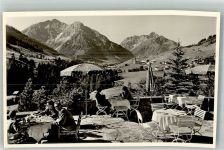 6992 Hirschegg , Kleinwalsertal Foto AK Ifen- Hotel Terrasse