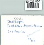 31655 W3060 Stadthagen FOTO KEINE AK Fürstliches Mausoleum Innenaufnahme