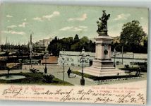 16100 Genova 1903 Foto AK Denkmal Defarri Duca Piazza del Principe