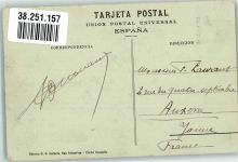 San Sebastian Donostia 1913 Foto AK La Playa Marke bildseitig