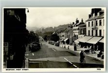 Dorchester Foto AK Bridport Auto Geschäft Fahrrad West Street