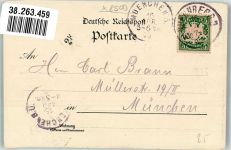 90402 W8500 Nürnberg 1898 Lithographie Burg