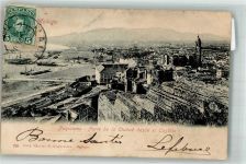 Malaga Gebrauchsspuren Panorama Marke bildseitig Leim löst sich