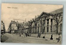 51100 Reims 1917 Foto AK Justizgebäude Fahrrad
