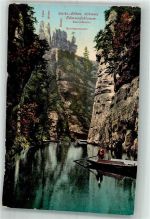 Hrensko Herrnskretschen Foto AK Sächsisch-Böhm. Schweiz Edmundsklamm