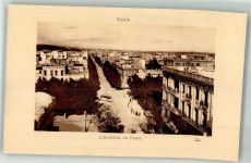 Tunis Foto AK Avenue de Paris Straßenbahn