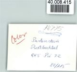 97846 W8775 Partenstein im Spessart FOTO KEINE AK Roßbachtal