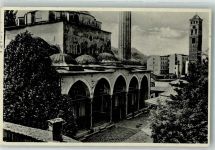 Sarajevo Sarajewo 1934 Gebrauchsspuren Begova Moschee mit Uhrturm