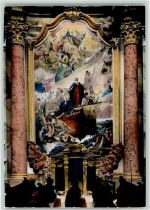 W8420 Kelheim Klosterkirche Deltenberg Innenaufnahme Wandgemälde Kirche FOTO KEINE AK
