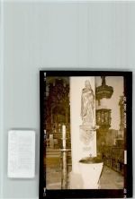W8573 Pottenstein , Oberfr Pfarrkirche Innenaufnahme Taufbecken Kirche FOTO KEINE AK