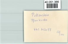 W8573 Pottenstein , Oberfr Pfarrkirche Innenaufnahme Taufbecken Kirche FOTO KEINE AK