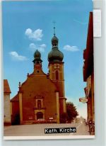 69207 W6902 Sandhausen , Baden FOTO KEINE AK Kath. Kirche Salon Maier