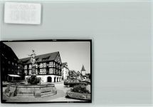 77723 W7614 Gengenbach FOTO KEINE AK Brunnen Fachwerkhaus