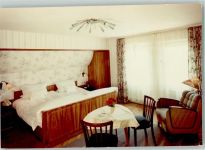 97725 W8731 Elfershausen , Unterfr FOTO KEINE AK Hotel Ulrich Innenaufnahme Doppelzimmer Nierentisch