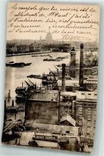London 1905 Foto AK Hafen Themse