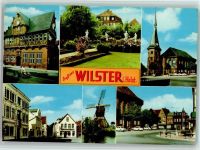 25554 W2213 Wilster - Ortsansichten Kirche Park Windmühle Mehrfachaufnahme