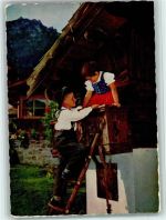 Zwei Karten Bayerische Tracht mit kl. Fehlern Trachten Bayern