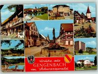 77723 W7614 Gengenbach - Engelsgasse An der Kinzig Rathaus Oberer Torturm Sanatorium Krankenhaus Schwimmbad Jakobskapelle
