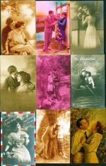 Liebe/Paare Lot mit 79 AK, ca. 1901-1915; überwiegend gute Erhaltung, größtenteils gelaufen Liebe Posten 21 bis 100 AK