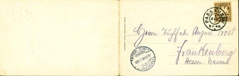 94032 W8390 Passau Klapp AK 2-fach Panorama, 1906