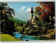 83486 W8243 Ramsau b. Berchtesgaden - Reiteralpe Kirche Herbst