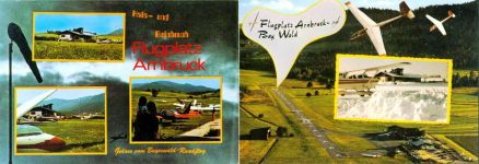 W8498 Arnbruck Flugplatz Arnbruck, Luftsportverein Zellertal e.V, 2-fach Klappkarte, mit Kurzinfos Flugwesen KEINE AK