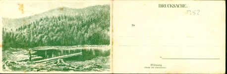 Rachellied, Gedicht von Martin Primbs Liederkarte Klapp AK 2-fach