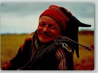 Norwegischer Lapland Mann in Tracht Av Same AKU2 Trachten Norwegen