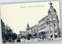 Madrid - Strassenbahn , El Fenix y calle de Alcala
