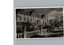 97990 W6992 Weikersheim - Weikersheim Schloss Weikersheim mit der Gnomen-Ballustrade AKU1