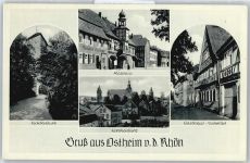 97645 W8745 Ostheim v d Rhön - Gasthaus Schwan , Fleischerei Erich Schmidt
