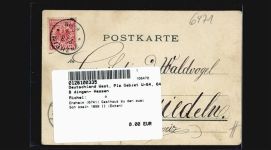 Enzheim (6741) Gasthaus zu den zwei Schüsseln 1899 II (Ecken)