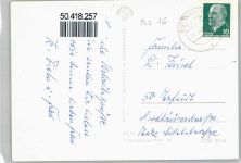 16818 O1950 Rheinsberg - Erholungsheim Zaun Brücke Baum