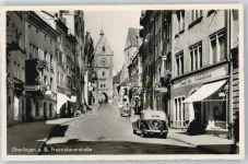 88662 W7770 Überlingen , Bodensee - Auto Franziskanerstraße Tor Fahrrad Uhr