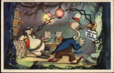 Dachs,Mäuse,Geier vermenschlicht Märchen