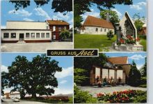 31177 W3207 Asel - Denkmal Blumen Auto Haus Baum