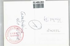 54558 W5569 Winkel (Eifel) - Kirche Grabstein Uhr