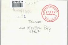 53947 W5376 Tondorf , Eifel - Foto-Karte, Gasthaus zum weißen Roß