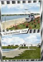 24963 W2399 Tarp - Schwimmbad Rutsche Sprungturm Bank Blumen