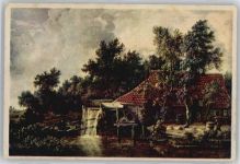 Wassermühle Trachten Niederlande / Hollandkind Künstlerkarte