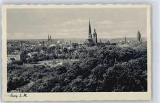 39288 O3270 Burg b Magdeburg - Panorama Kirche