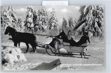 57392 W5948 Fredeburg , Sauerl - Schlittenfahrt , Winter-Karte
