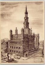 Posen Poznan Künstlerkarte Rathaus