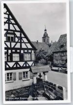 90513 W8502 Zirndorf , Mittelfr - Brunnen, Pressleinshaus