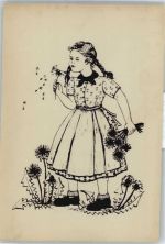 Mädchen, Löwenzahn, Pusteblume Kunst