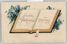 Buch , Prägedruck Geburtstag