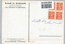 96317 W8640 Kronach , Oberfr - Künstlerkarte
