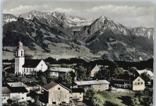 87527 W8972 Ofterschwang - Berg Kirche Panorama
